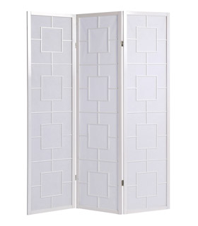 White screen with geometric frame